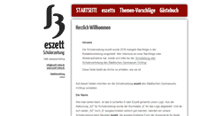 Desktop Screenshot of eszett-online.de