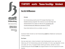 Tablet Screenshot of eszett-online.de